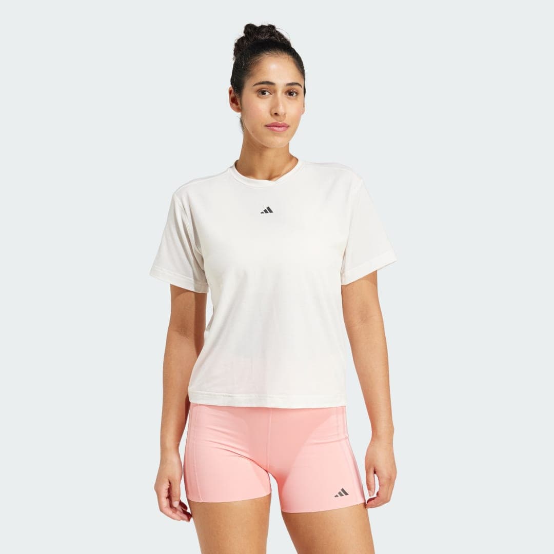Adidas PrimeLift Back-Cutout 3-Stripes T-Shirt