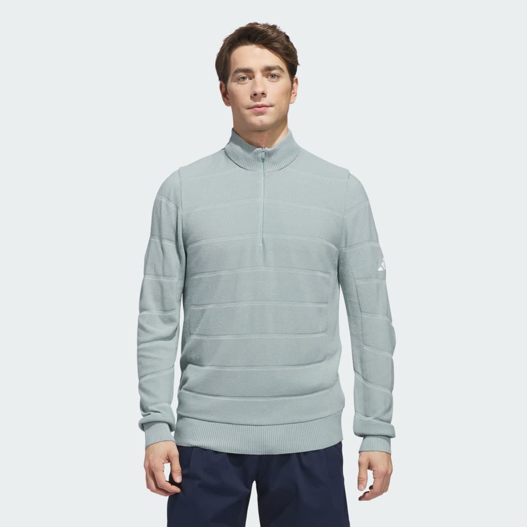 Adidas Ultimate365 Tour Wind Knit Quarter-Zip