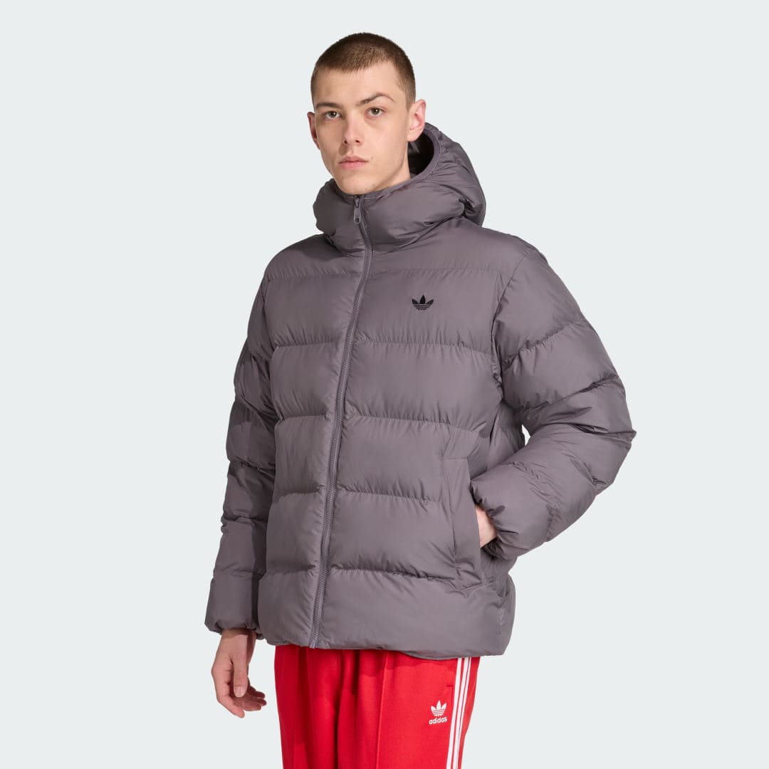 Adidas Tonal Hooded Puffer Jakke