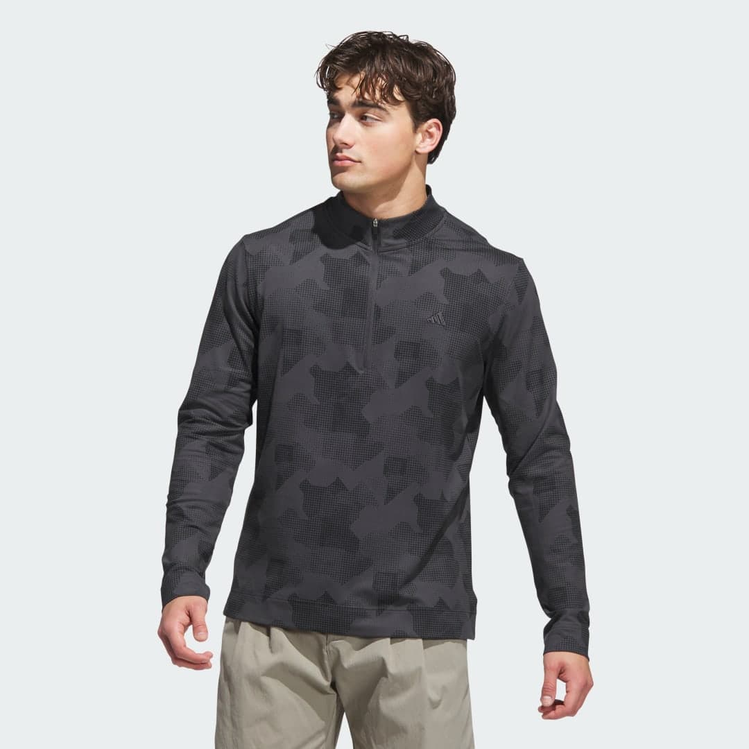 Adidas Go-To Printed Quarter-Zip Pullover