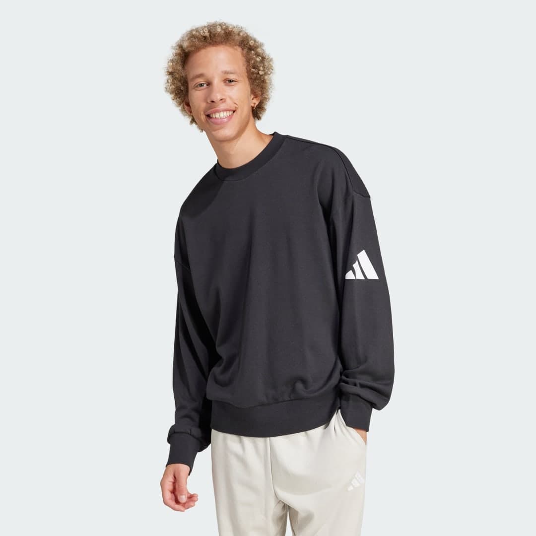Adidas Essentials Loose Fit 3 Bar Logo Genser