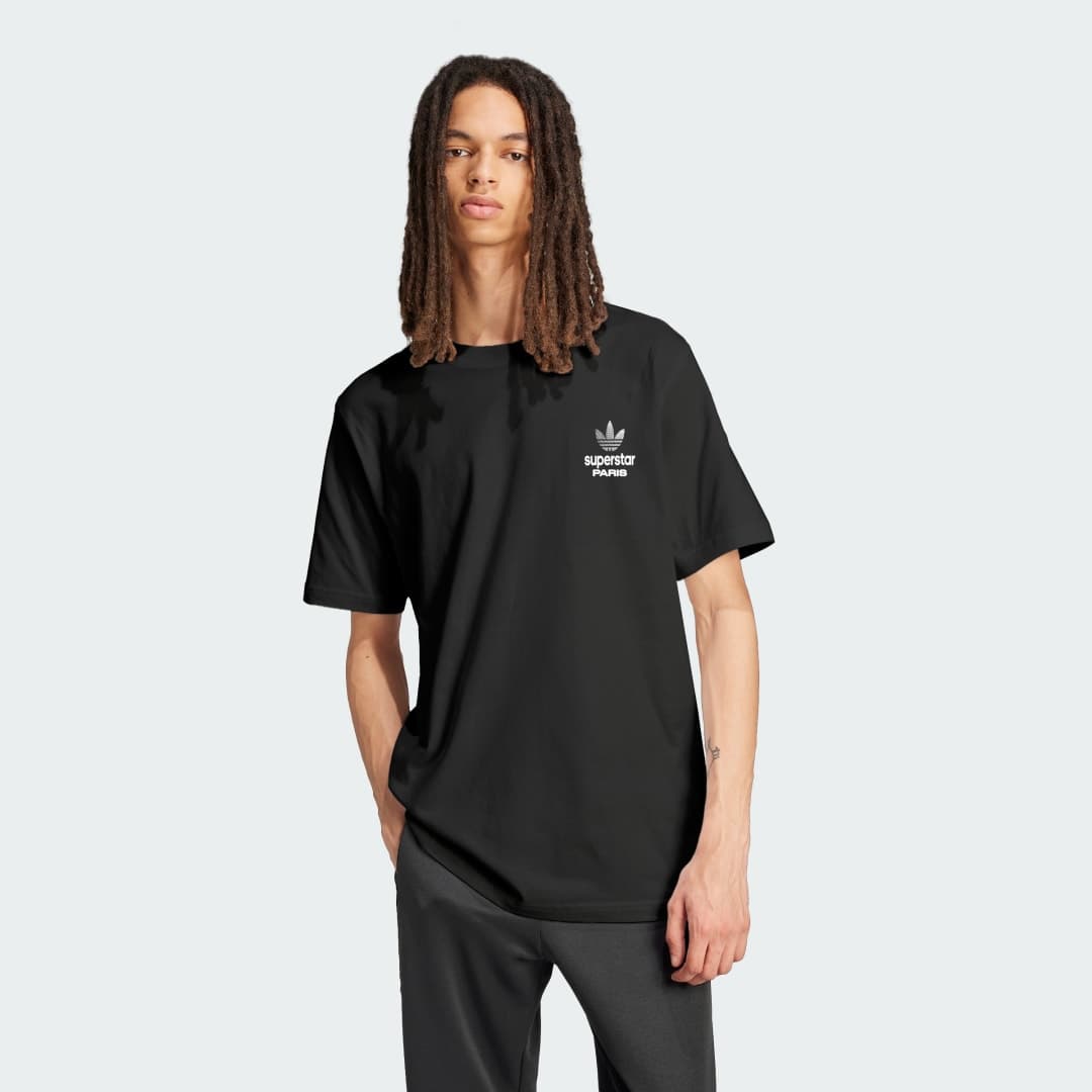 Adidas PARIS SUPERSTAR GRAPHIC T-SKJORTE