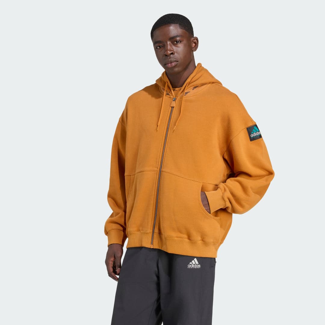 Adidas EQT Fleece Full – Hettegenser med glidelås
