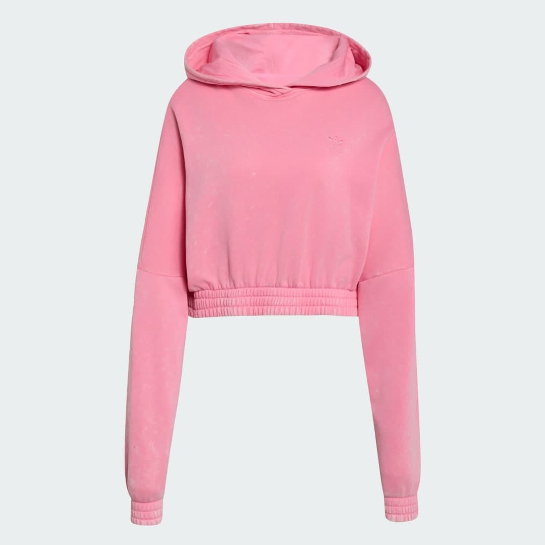 Adidas Acid-Wash Crop Hoodie