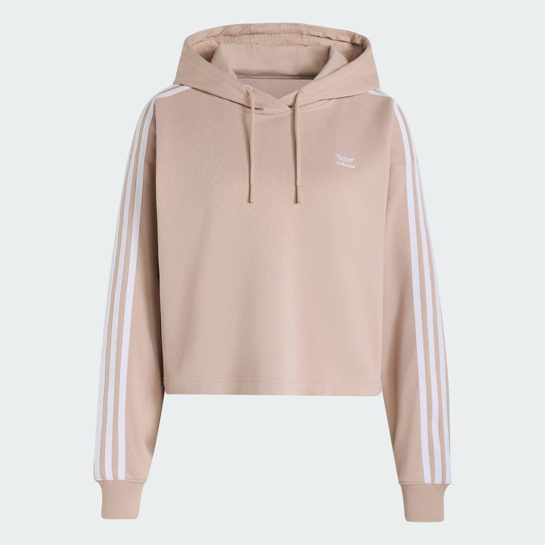 Adidas Adicolor 3-Stripes Short Hoodie