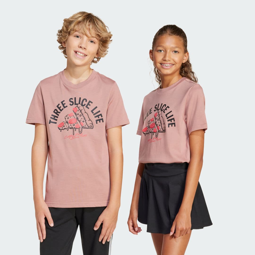 Adidas Lounge Pizza Graphic T-Shirt Kids