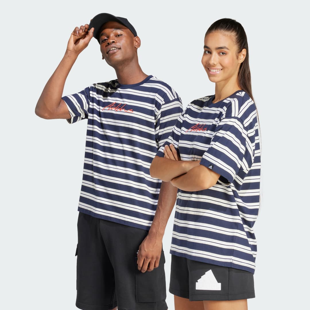 Adidas Americana Striped T-Shirt