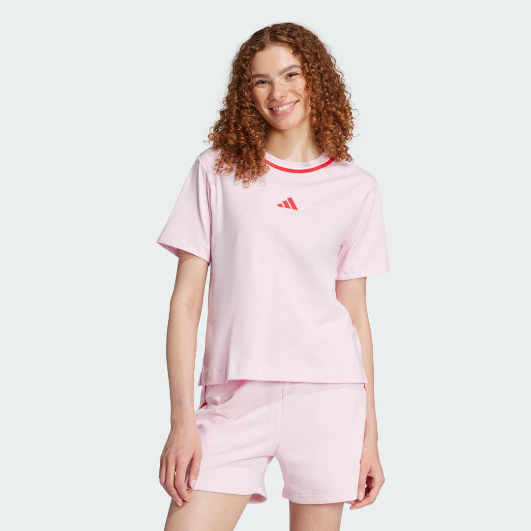 Adidas Essentials Color Pop Cotton T-Shirt