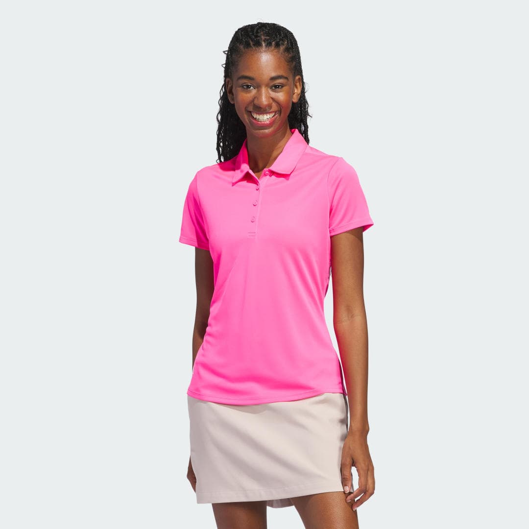 Adidas Women's Solid Performance Short Sleeve Poloskjorte