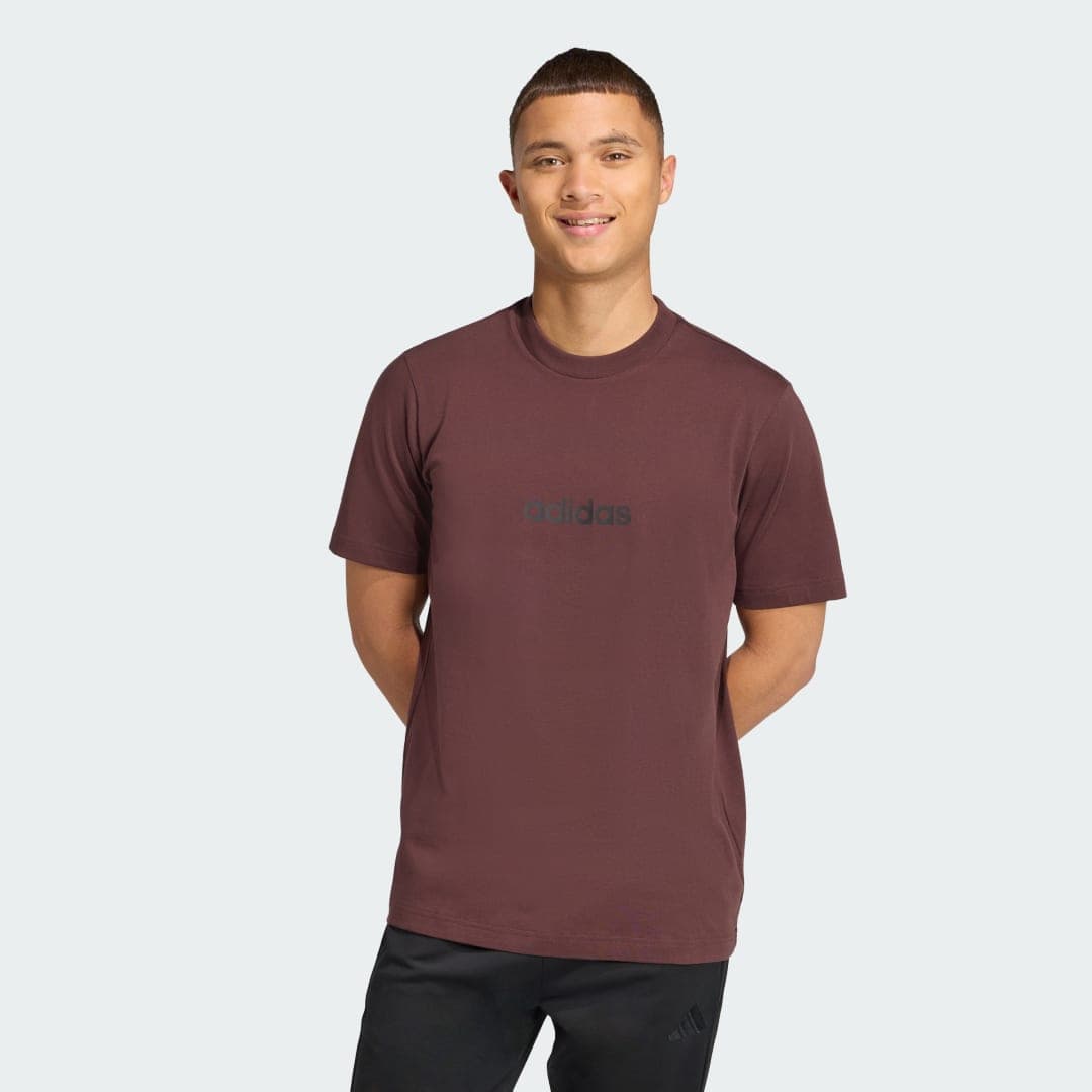 Adidas Essentials Linear Single Jersey T-skjorte
