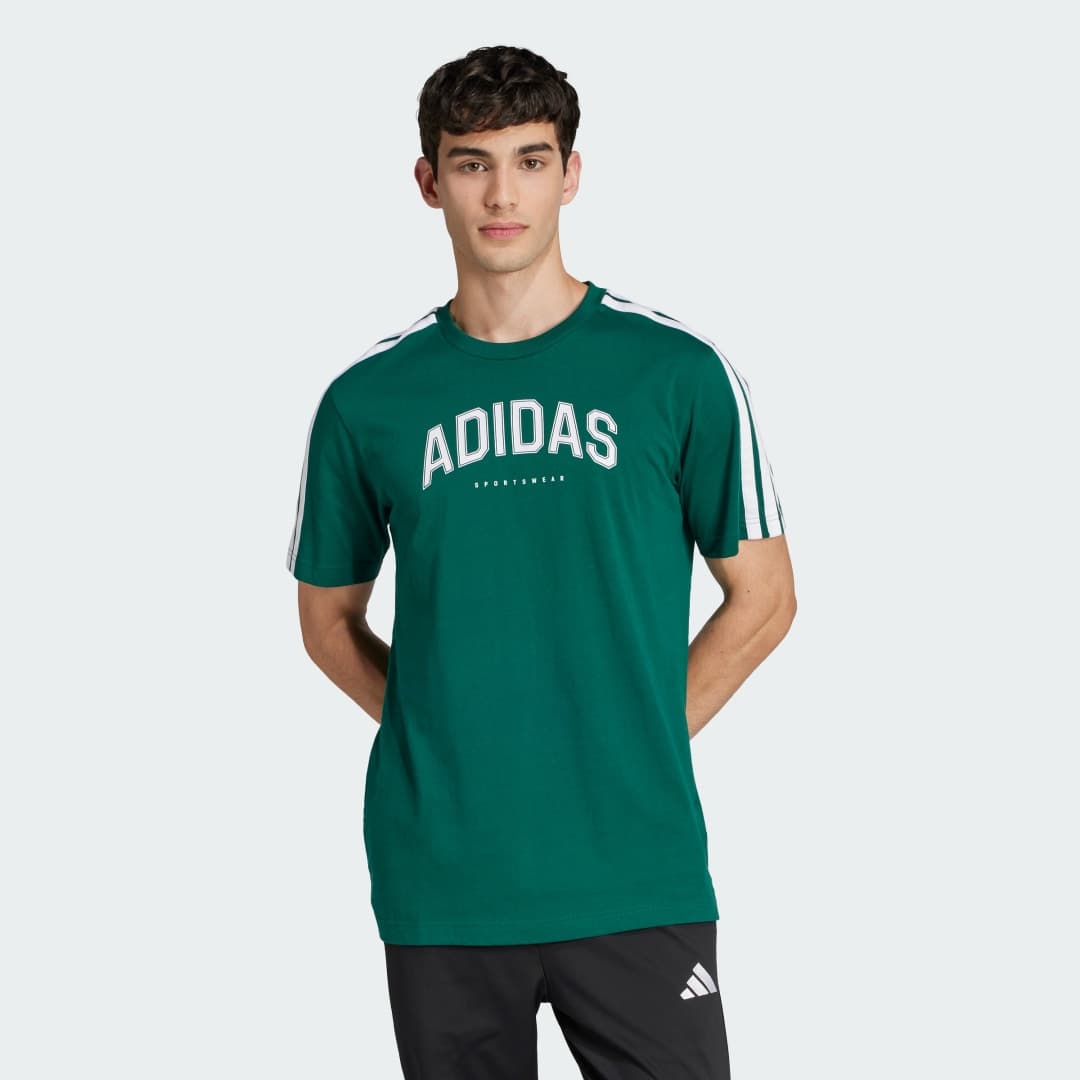 Adidas Codes Collegiate Linear Graphic Tee