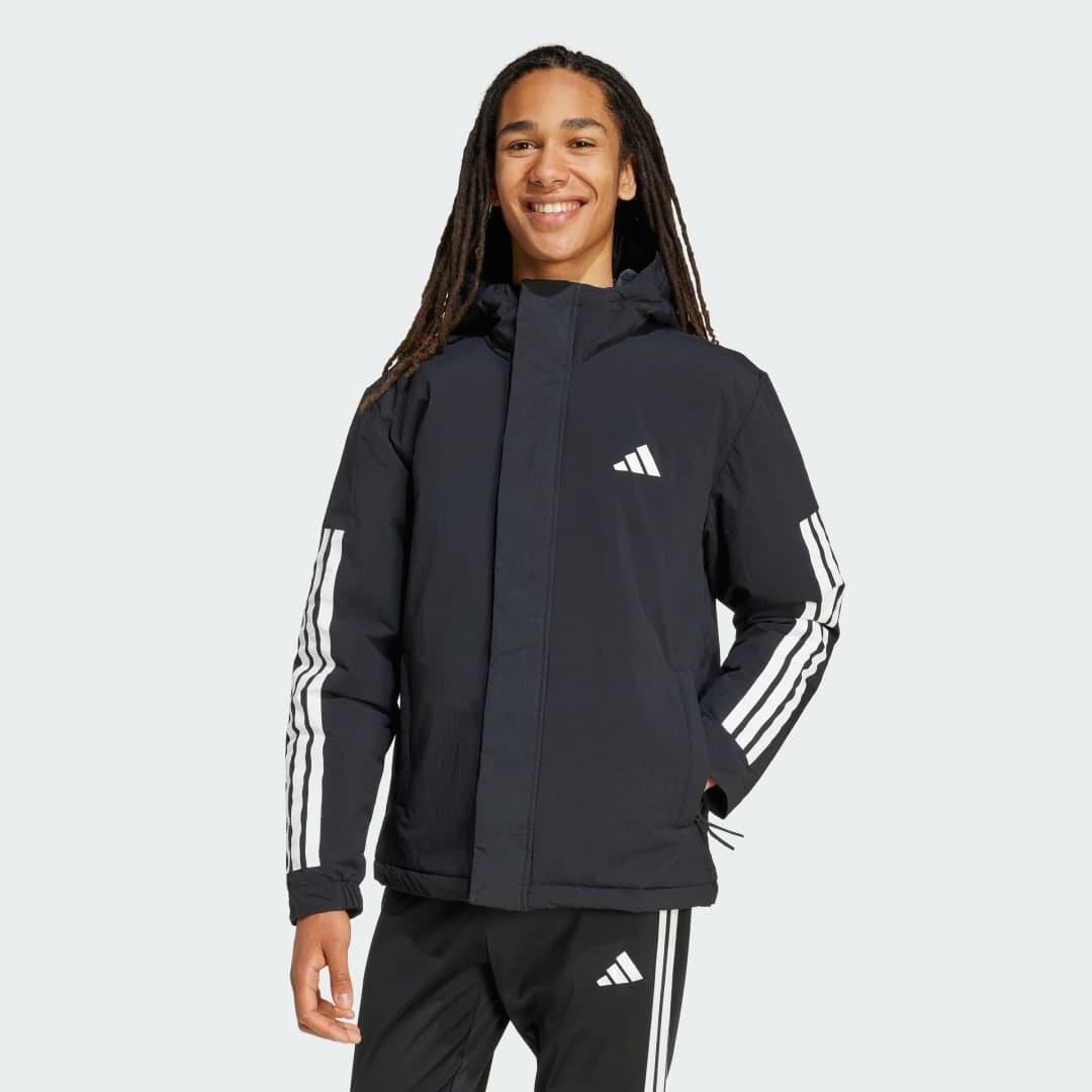 Adidas Climawarm 3-Stripes Insulated Hooded Jakke