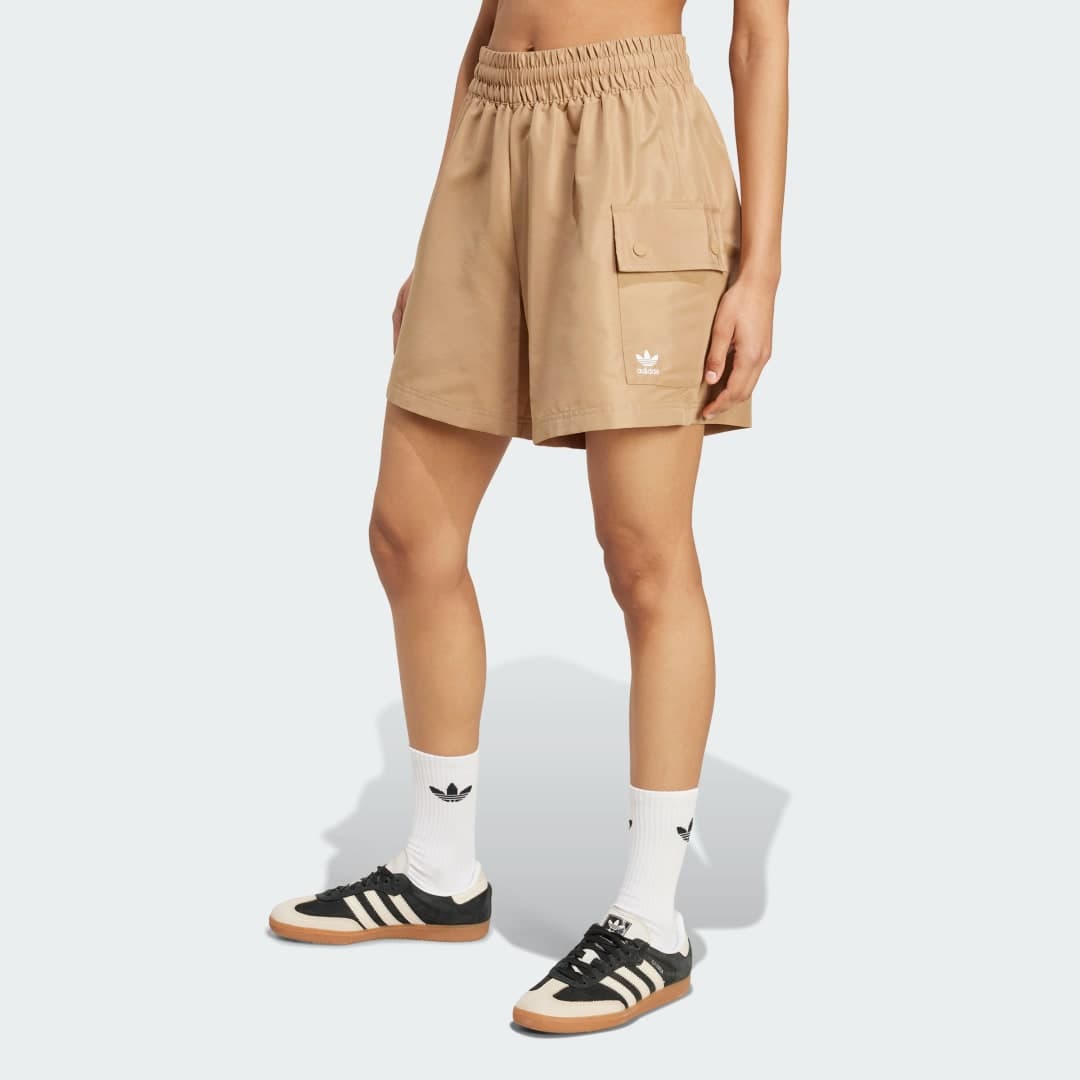 Adidas Essentials Woven High-Waist Cargo Shorts