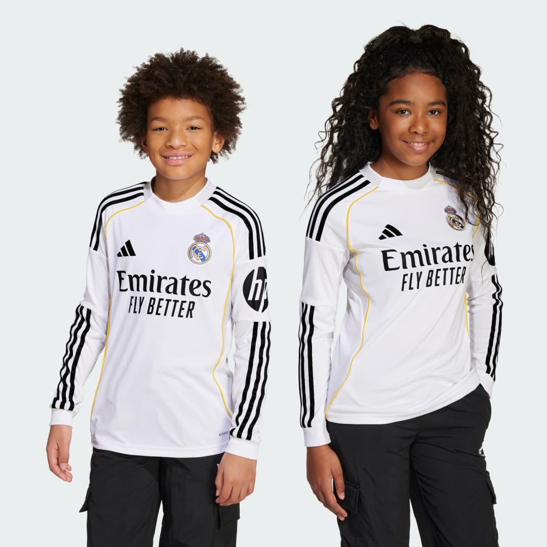 Adidas Real Madrid 25/26 Long Sleeve Hjemmetrøye