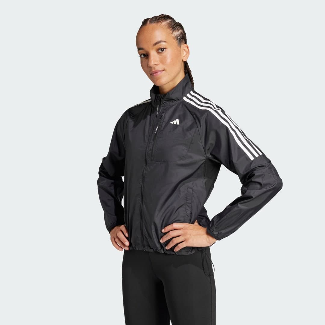 Adidas Own the Run 3-Stripes Packable Jacket