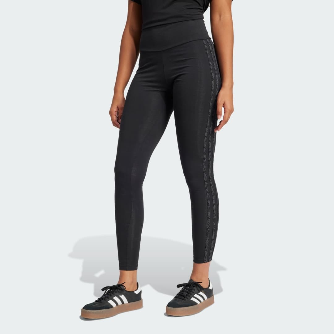Adidas Snakeskin 3-Stripes Leggings