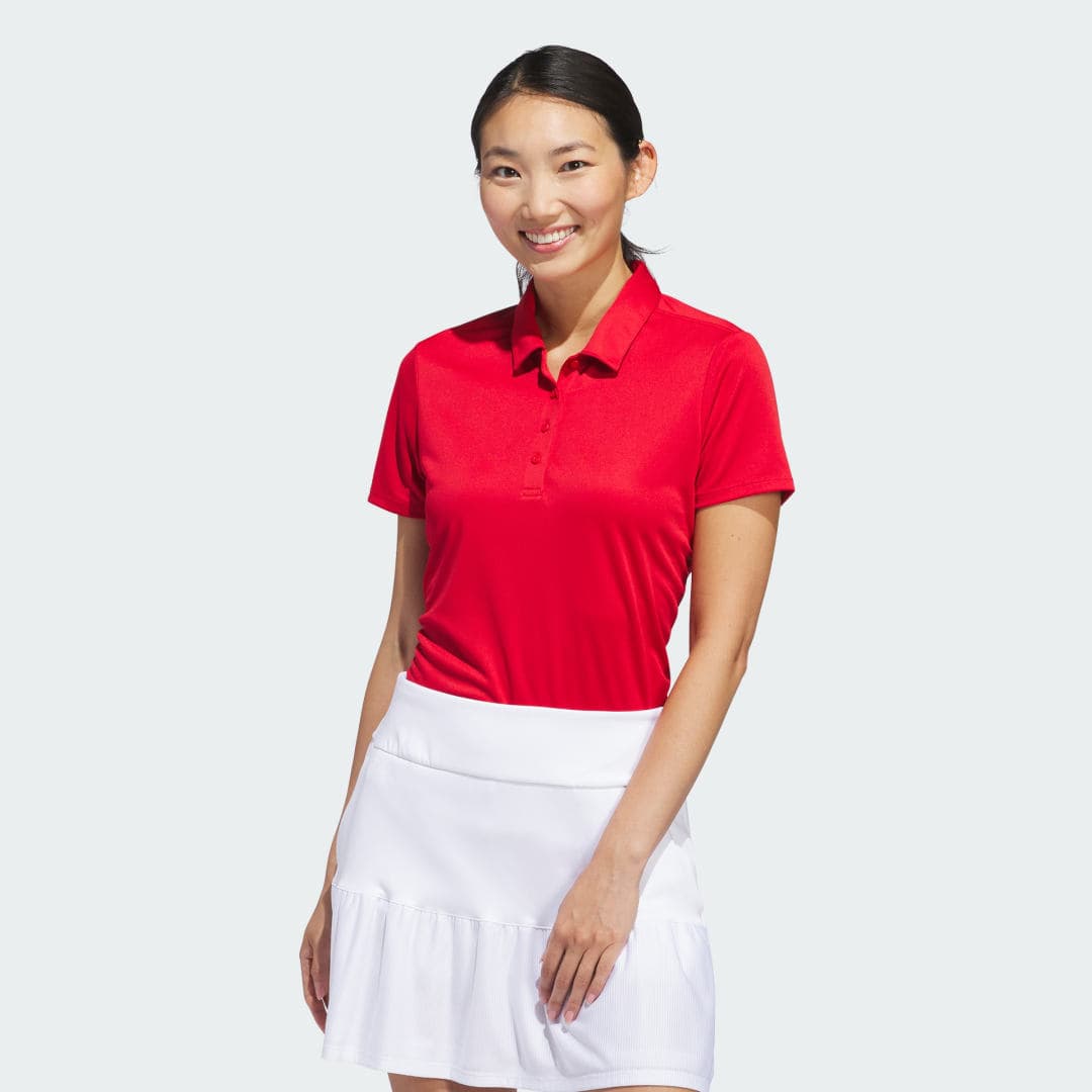 Women's Solid Performance Short Sleeve Poloskjorte
