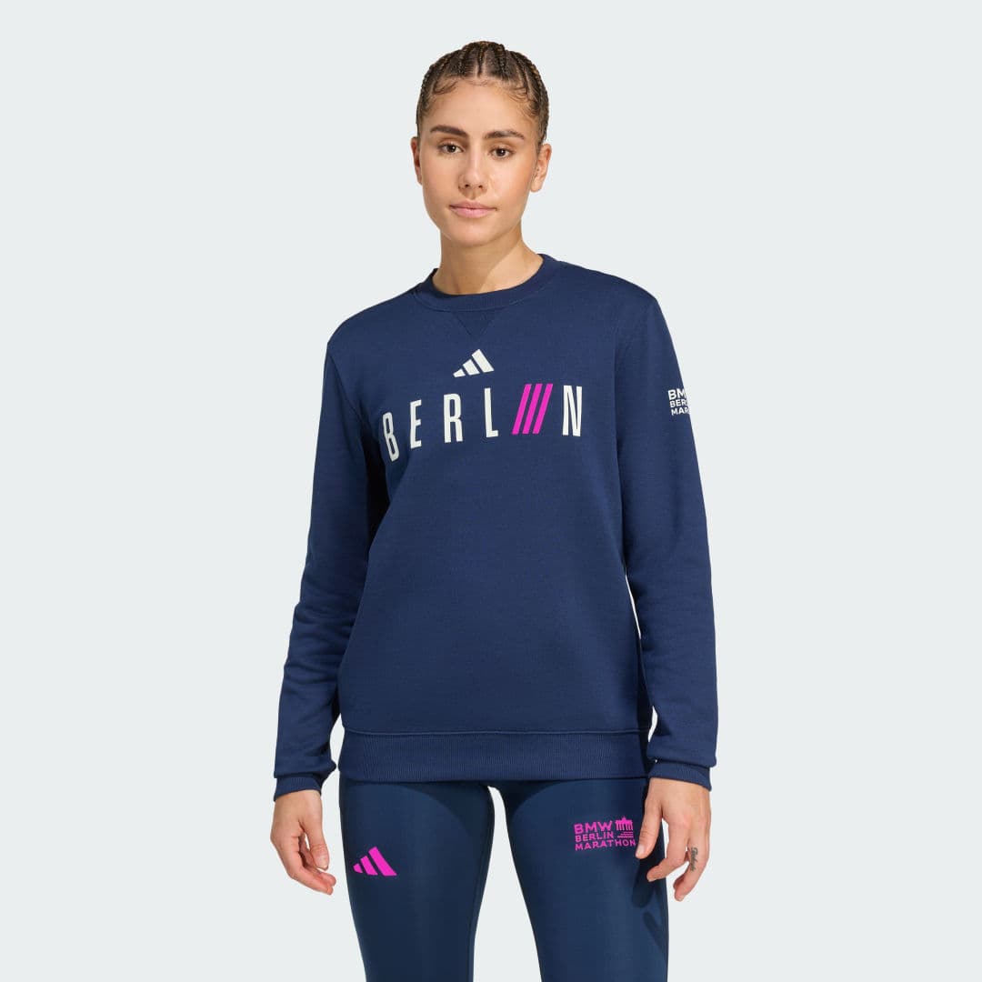 Adidas BMW Berlin Marathon 2025 CREW Genser Dame
