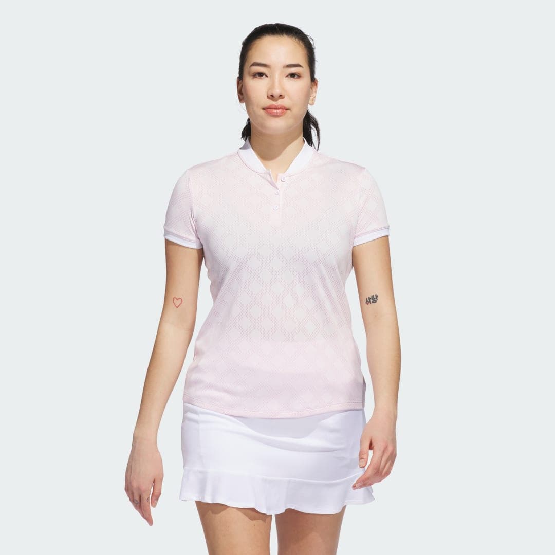 Adidas Ultimate365 Jacquard Short Sleeve Polo Shirt