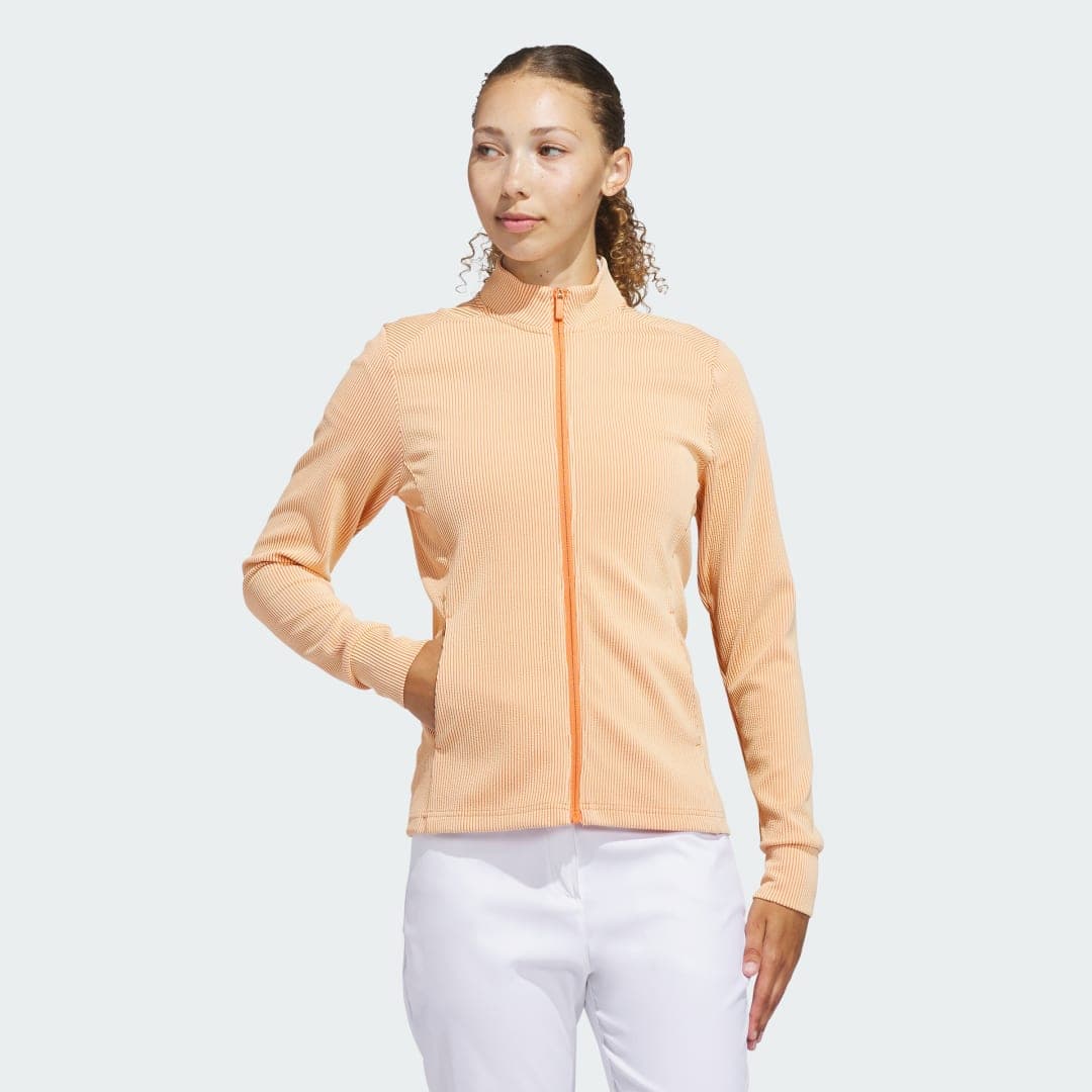 Adidas Performance Textured Full-Zip Jakke