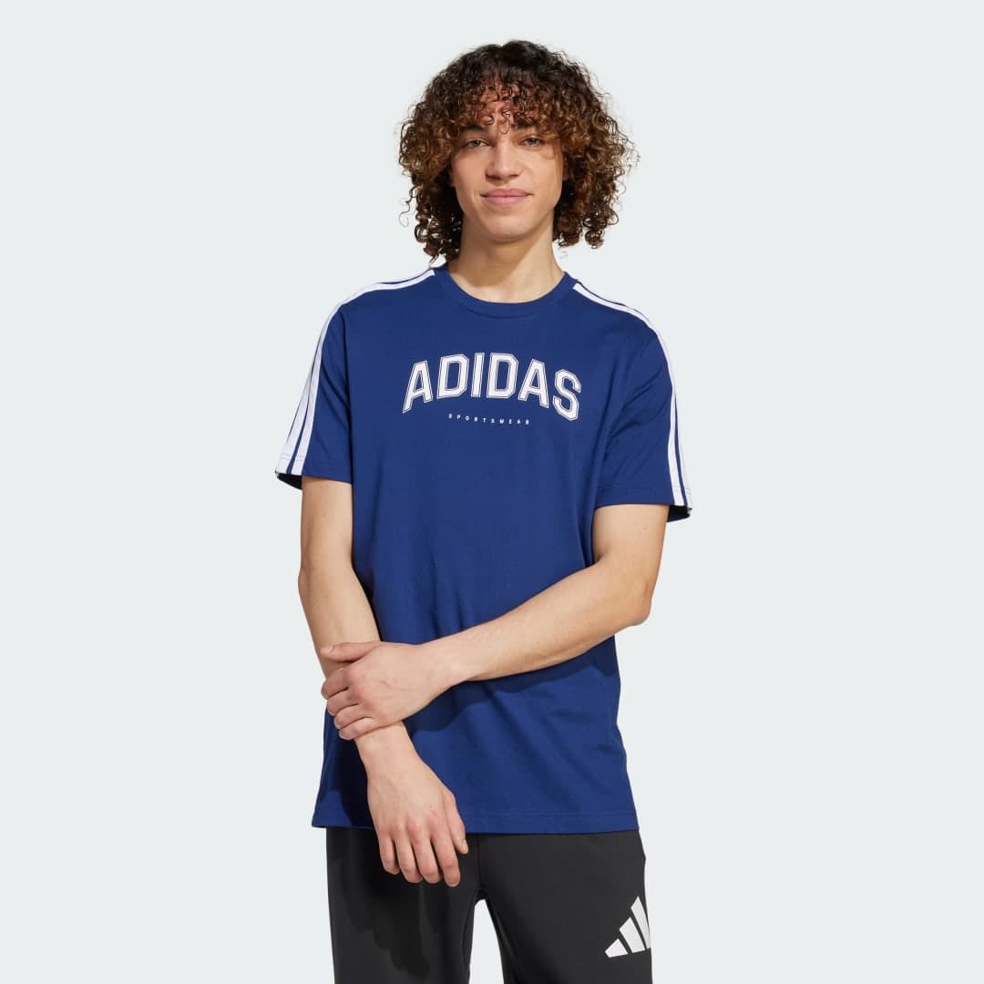 Adidas Codes Collegiate Linear Graphic Tee