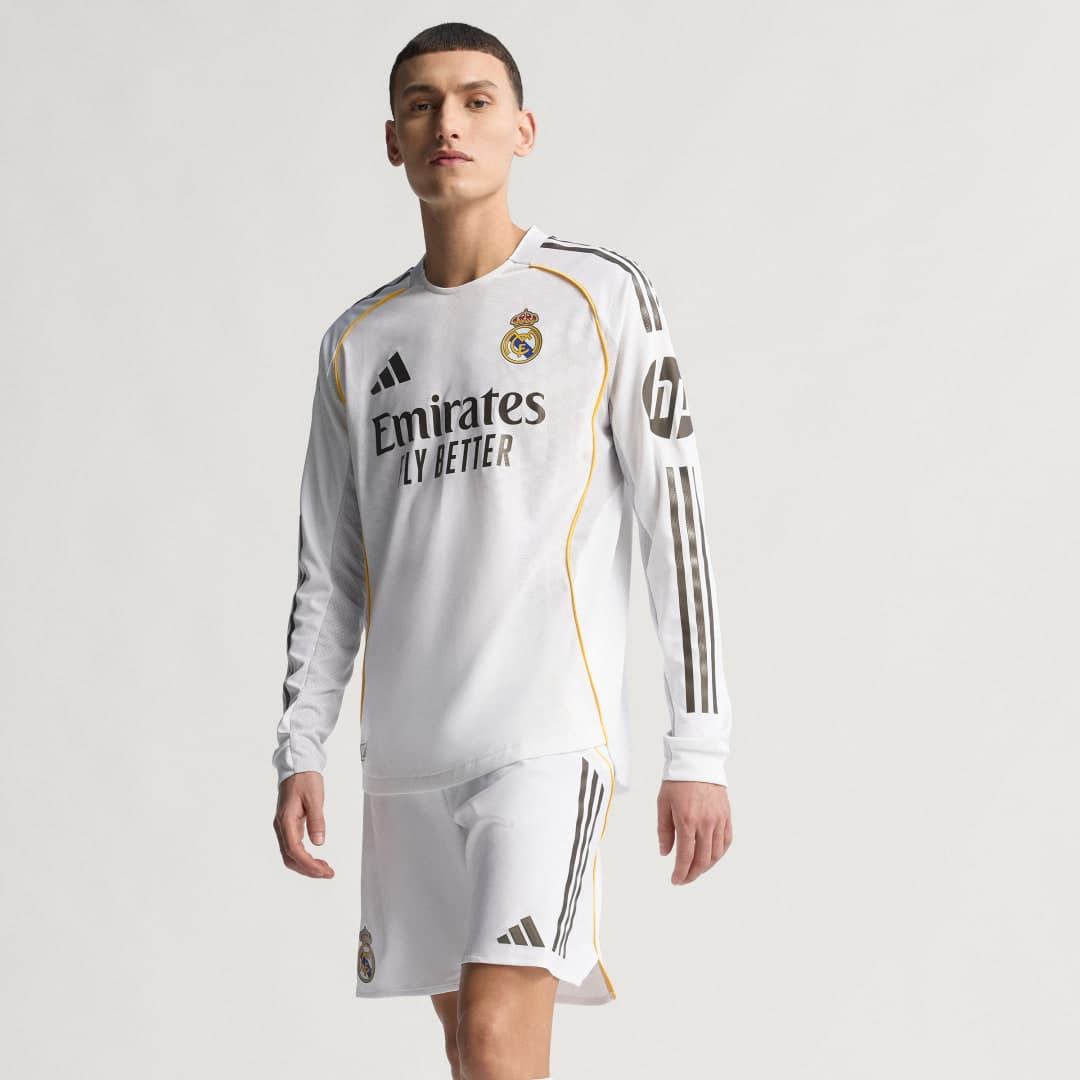 Real Madrid 25/26 Long Sleeve Authentic Hjemmetrøye