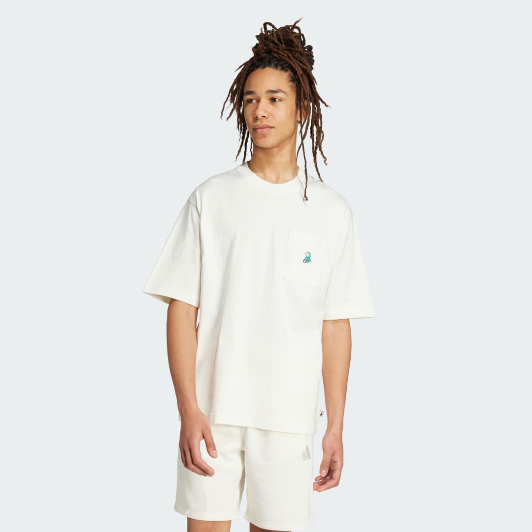 Adidas Dog Soccer Patch Pocket Graphic T-Shirt