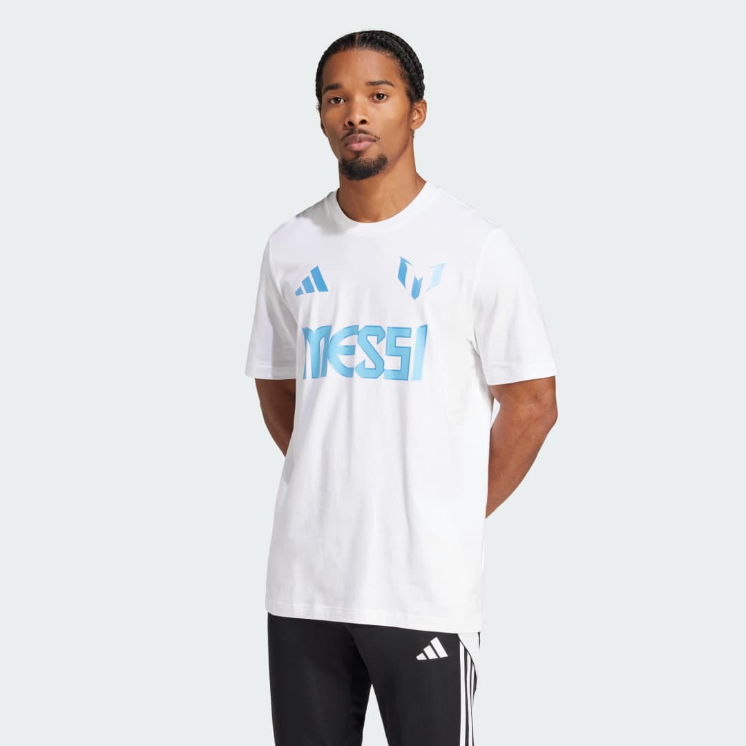 Adidas Messi Name and Number Graphic T-skjorte