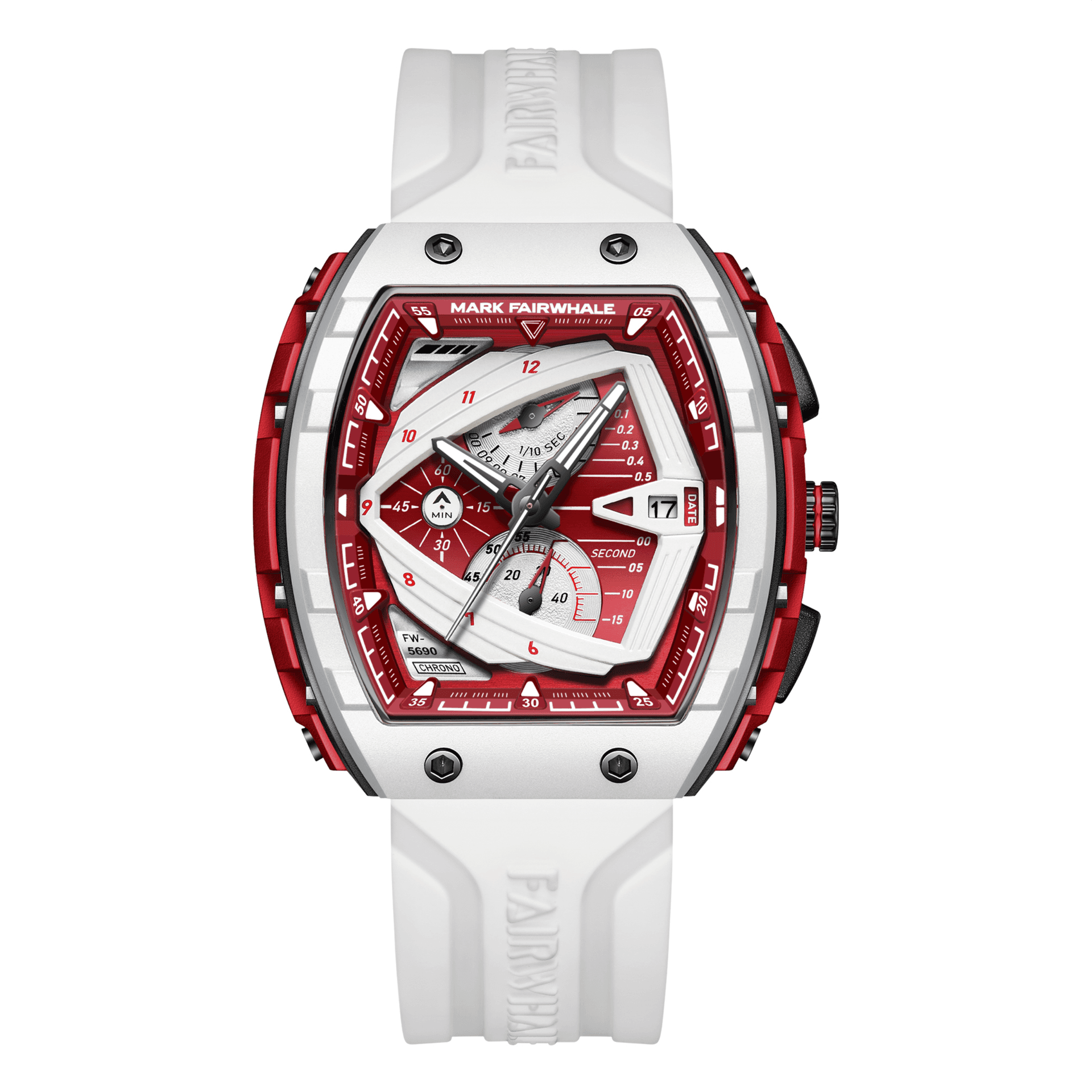 Mark Fairwhale Mark Fairwhale Nebulous White Red Rubber