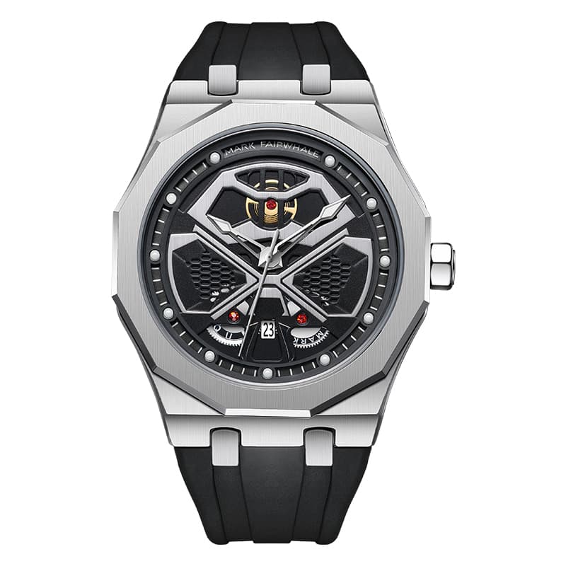 Mark Fairwhale Mark Fairwhale Mercury Silver Black Rubber