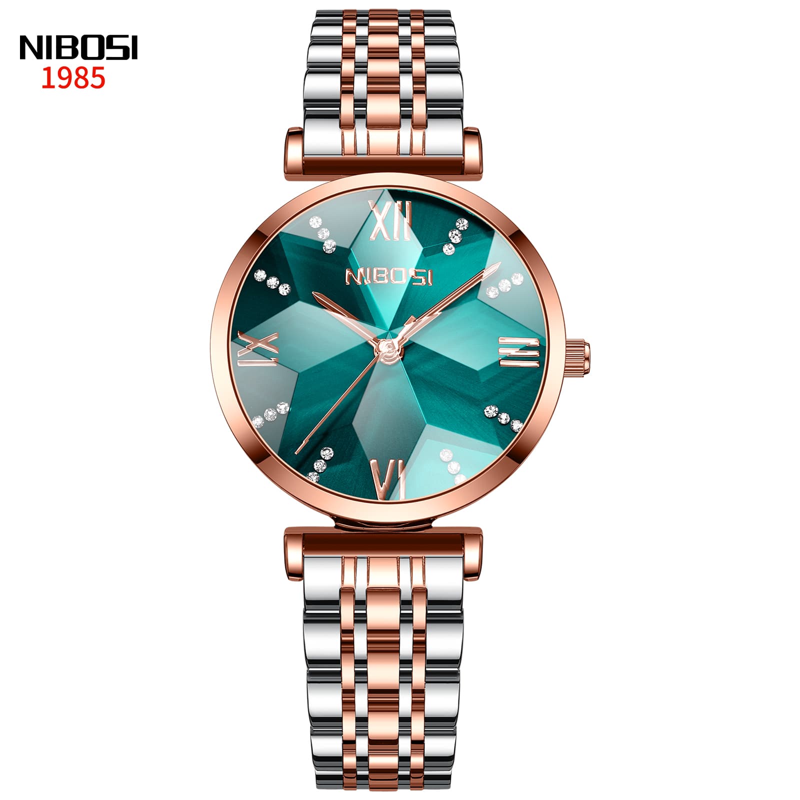 Nibosi Nibosi Epiphany Rose Gold Silver Green