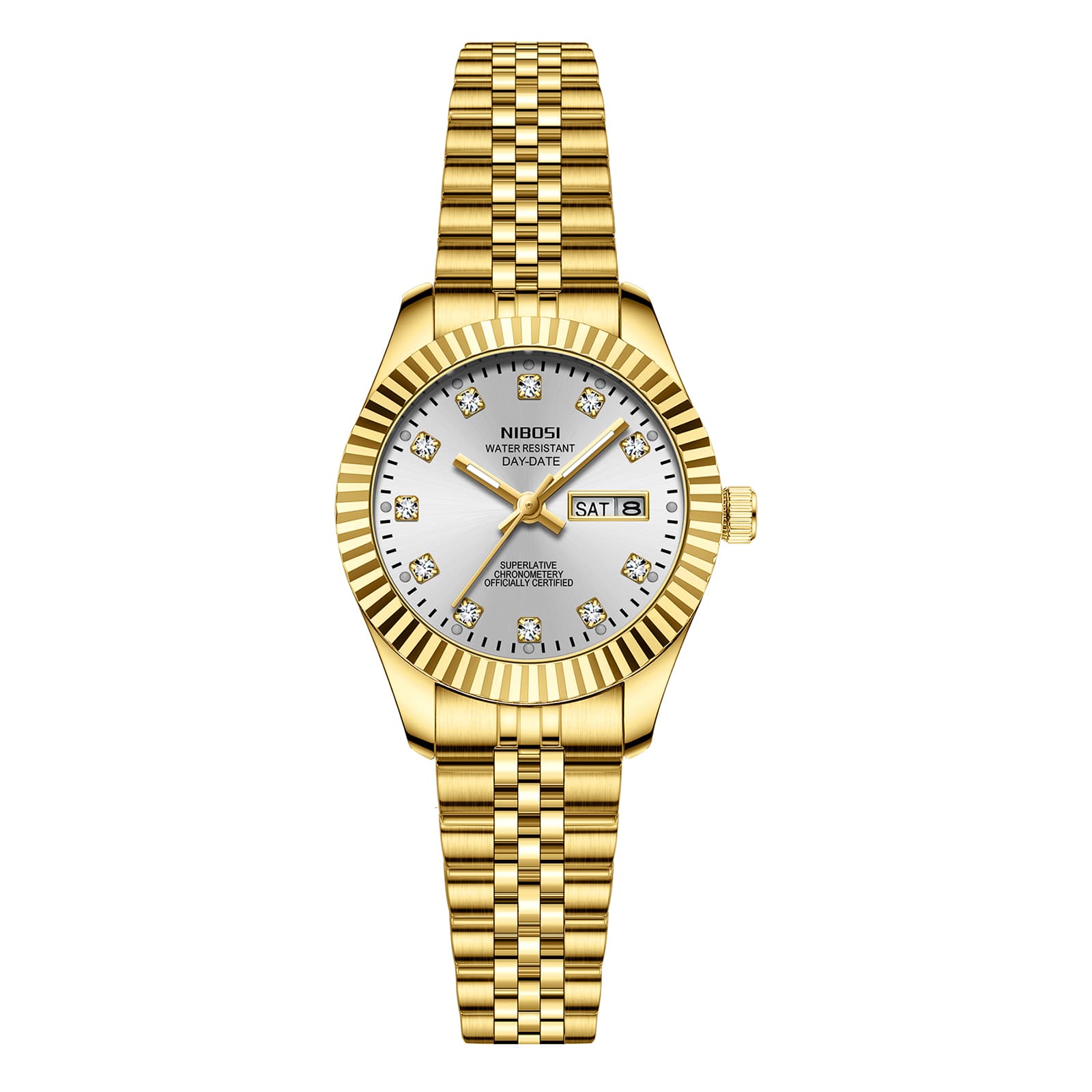 Nibosi Nibosi Millbury Day-Date Gold Silver
