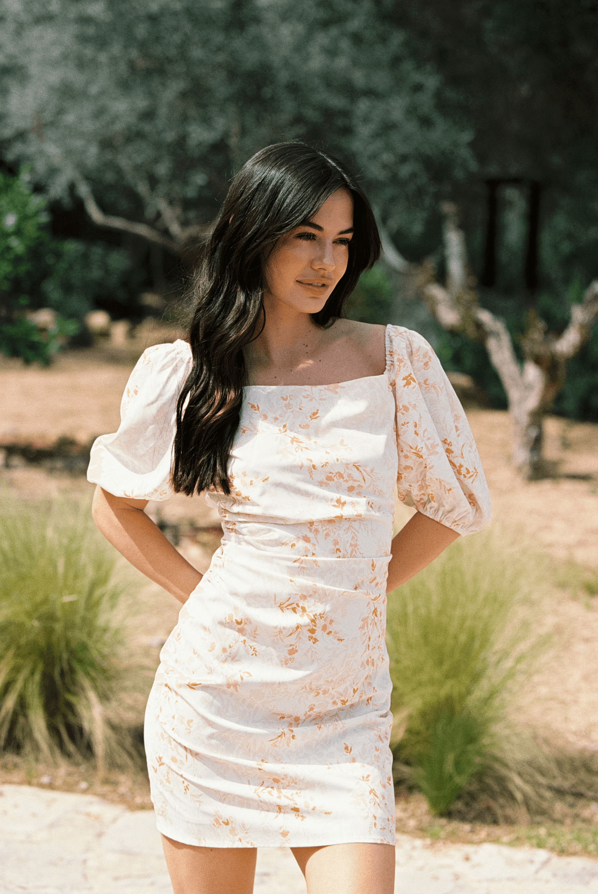 Kayani Tia Lune Mini Dress - Mauve Pomelo