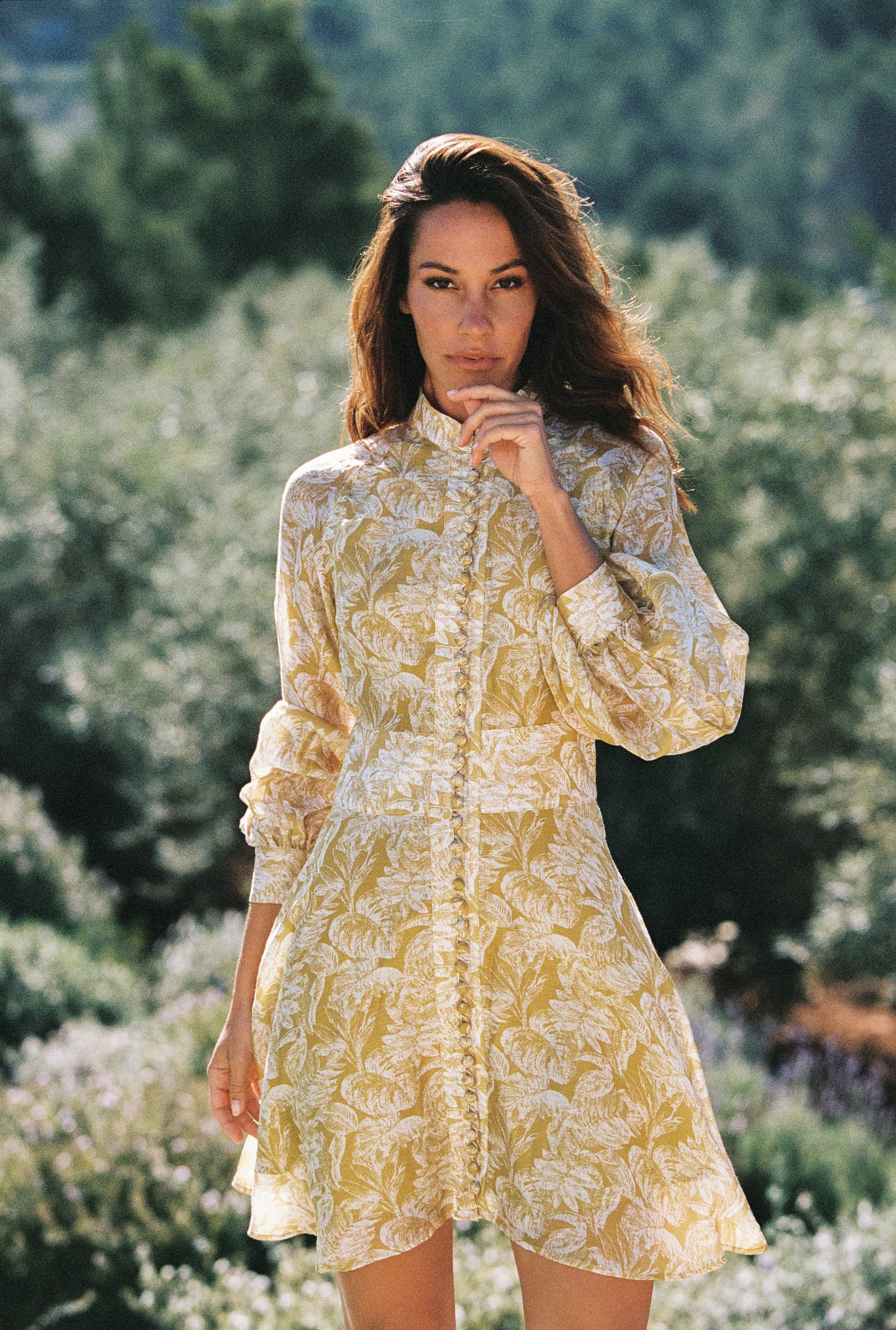 Kayani Leona Halter Mini Dress - Dreamy Sunset