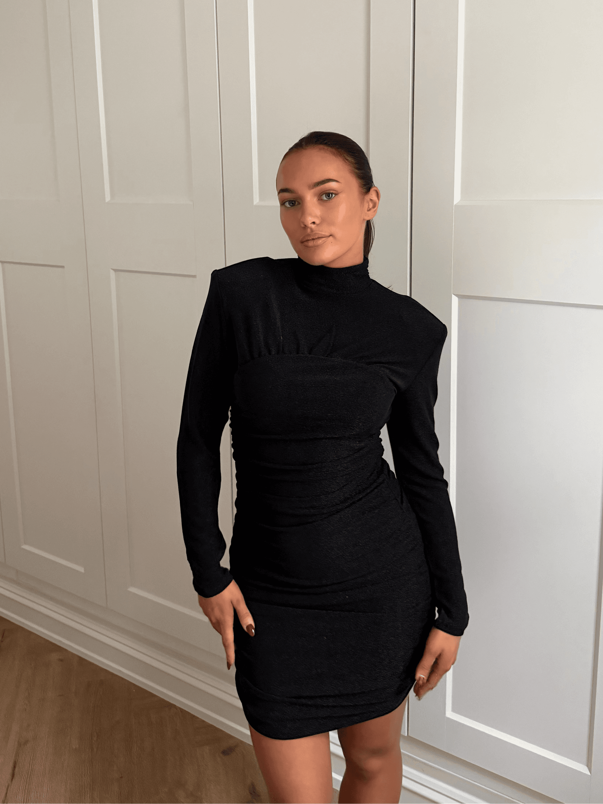 Kayani Anthea Bustier Mini Dress - Glittering Onyx