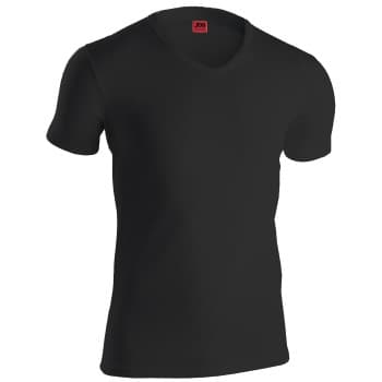 Jbs JBS Basic 13720 T-shirt V-neck Svart bomull Small Herre