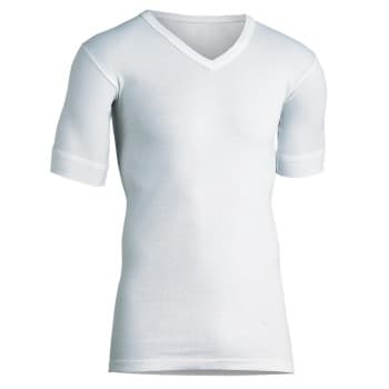 Jbs JBS Original 30020 T-shirt V-neck Hvit bomull Small Herre