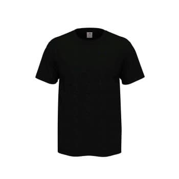 Stedman Stedman Comfort Men T-shirt Svart bomull 5XL Herre