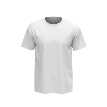Stedman Stedman Comfort Men T-shirt Hvit bomull 5XL Herre