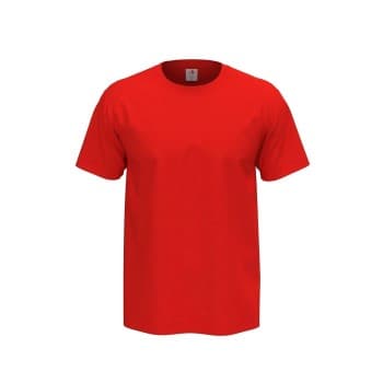 Stedman Stedman Comfort Men T-shirt Rød bomull 5XL Herre