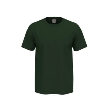 Stedman Comfort Men T-shirt Mørkgrørnn bomull 5XL Herre