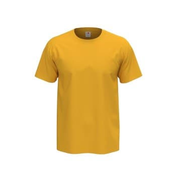 Stedman Comfort Men T-shirt Sennepsgul bomull 3XL Herre