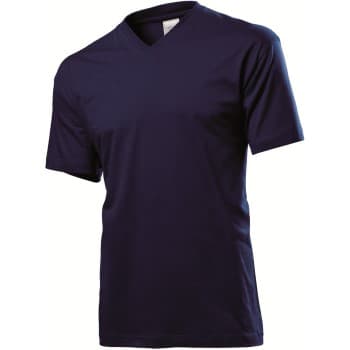 Stedman Classic V-Neck Men T-shirt Mørkblå bomull XX-Large Herre