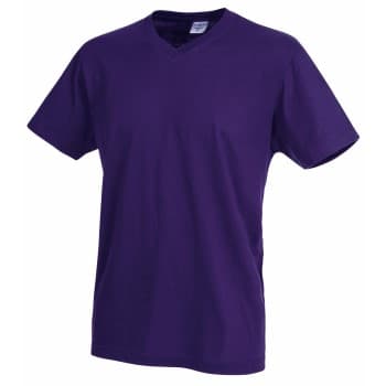Stedman Stedman Classic V-Neck Men T-shirt Lilla bomull XX-Large Herre