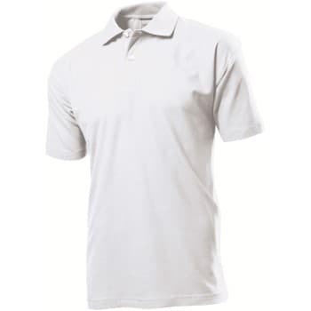 Stedman Stedman Polo Men Hvit bomull 5XL Herre