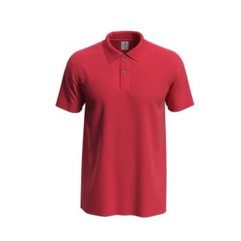 Stedman Stedman Polo Men Rød bomull 5XL Herre