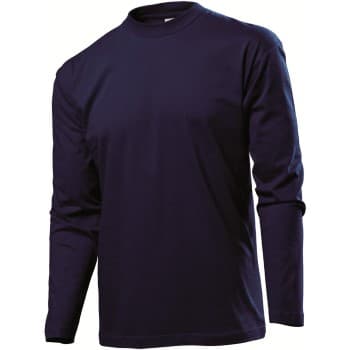 Stedman Classic Long Sleeve Men Mørkblå bomull XX-Large Herre