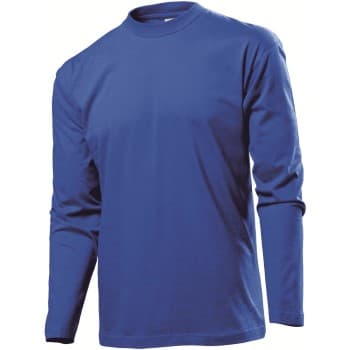 Stedman Stedman Classic Long Sleeve Men Royalblå bomull XX-Large Herre