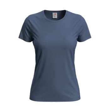 Stedman Classic Women T-shirt Denimblå bomull XX-Large Dame