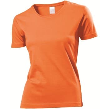 Stedman Classic Women T-shirt Oransje bomull X-Small Dame